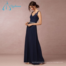 Lace Pleat Sashes Crystal Sheath Bridesmaid Dresses Long Plus Size